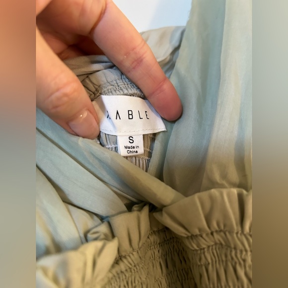 MABLE Maxi Sundress in light green - size S - Picture 3 of 5